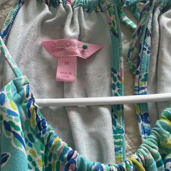 Lilly Pulitzer Gianni Romper Bermuda Blue - Picture 6 of 6